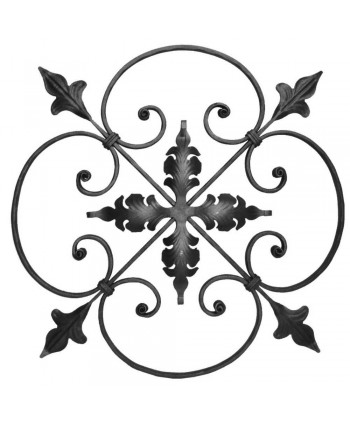 17-AF Rosetón grande de forja para rejas