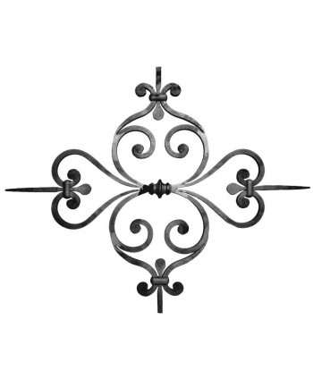 20-AF-C Adorno artesanal de forja para cancelas y rejas