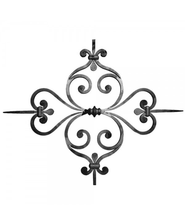 20-AF-C Adorno artesanal de forja para cancelas y rejas