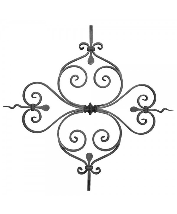 20-AF-Adorno forjado en pletina para rejas