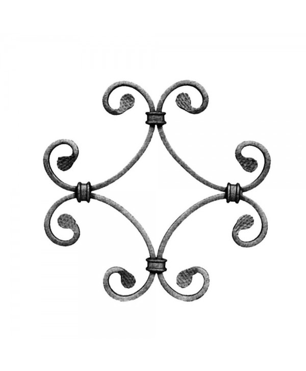 28-AF Adorno de hierro forjado para trabajos de herrería