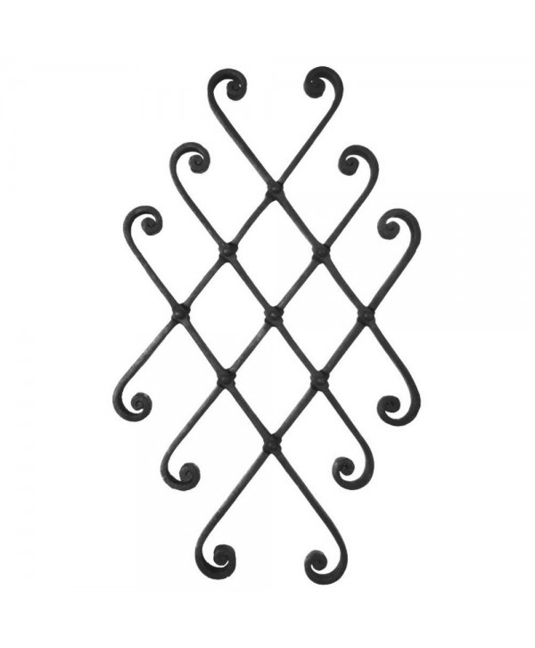 35-AF Adorno de forja con medidas extensibles para rejas