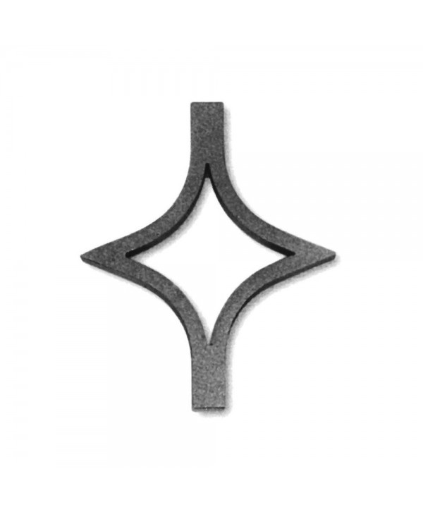 42-AF Adorno forjado en forma de rombo para barrotes