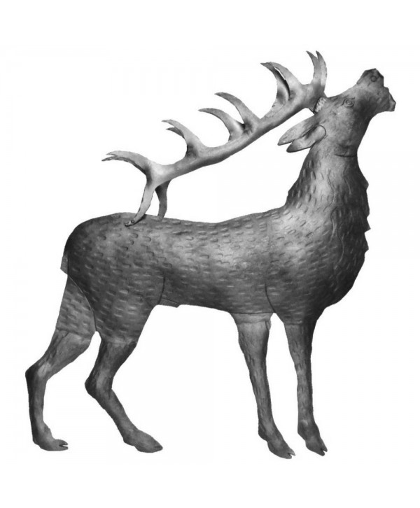 47-AF Adorno forjado a mano con escultura de ciervo