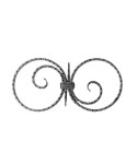 62-AF Adorno de forja con doble espiral