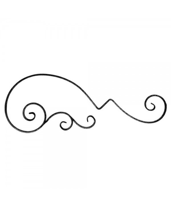 69-AF Adorno de hierro forjado para rejas y verjas