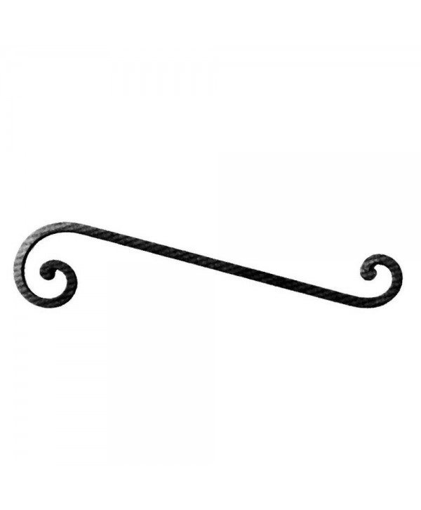 71-AF Rizo de hierro forjado artesanal en forma de S