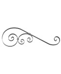 72-AF Adorno de forja artística con rizos en S y C