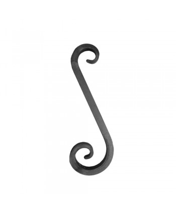 95-AF Rizo forjado en forma de S para rejas y verjas