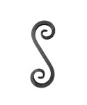 98-AF Rizo en forma de S de hierro forjado