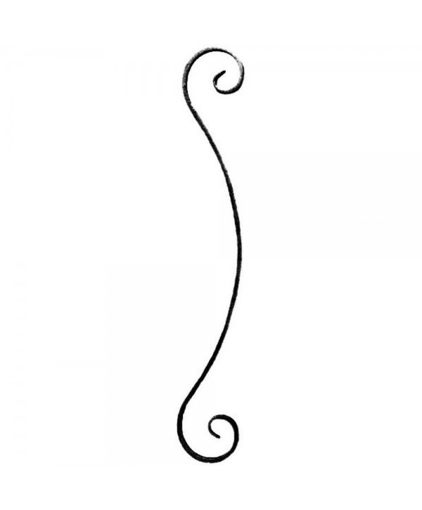 100-AF Rizo forjado para decoración y trabajos de herrería