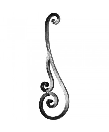 104-AF Adorno forjado en cuadrado machacado o liso