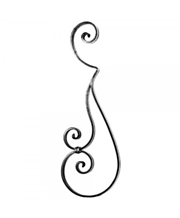 106-AF Adorno de pletina para arranques de escalera o mesas