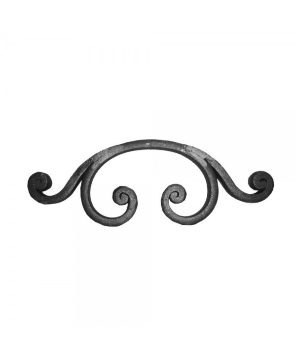 112-AF Adorno forjado en forma de C con pestañas