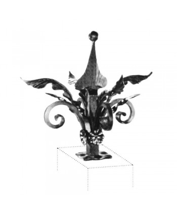 113-AF Adorno de forja para acoplar en muros o pilares