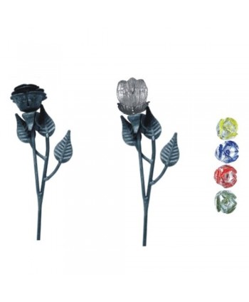 117-AF Rosa de forja o combinada con rosa de cristal