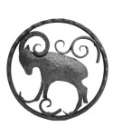 119-AF Adorno signo capricornio en hierro forjado