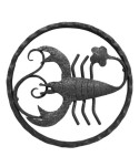 119-AF Adorno forja artística con signo escorpio