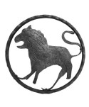 119-AF Adorno signo leo en forja artesanal