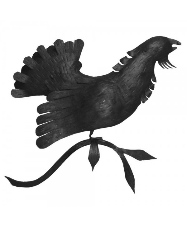 122-AF Adorno de pájaro forjado artesanalmente a mano