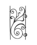 156-AF-R Adorno moderno de forja para baranda o balcón