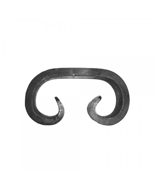 168-AF Rizo de C en hierro forjado