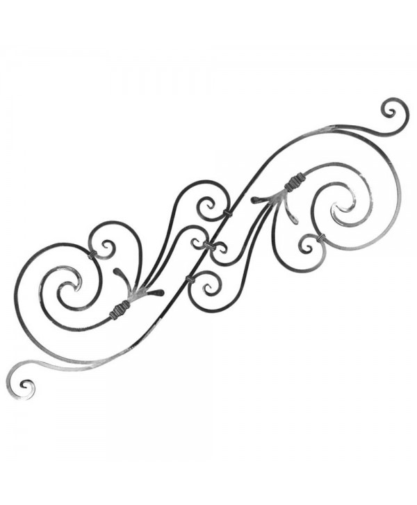 171-AF Adorno grande forja para barandas y balcones