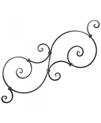 172-AF Panel grande de hierro forja para barandillas y cancelas