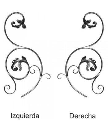 174-AF Adorno de forja para barandas modernas