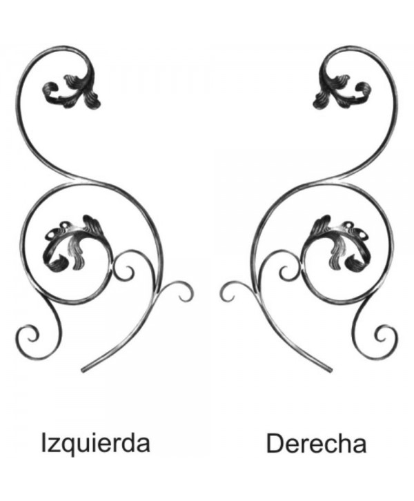 174-AF Adorno de forja para barandas modernas