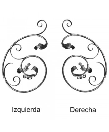 176-AF Adorno de forja artística para balcones y verjas