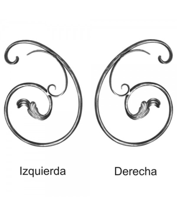 179-AF Adorno de forja para decorar rejas y cancelas