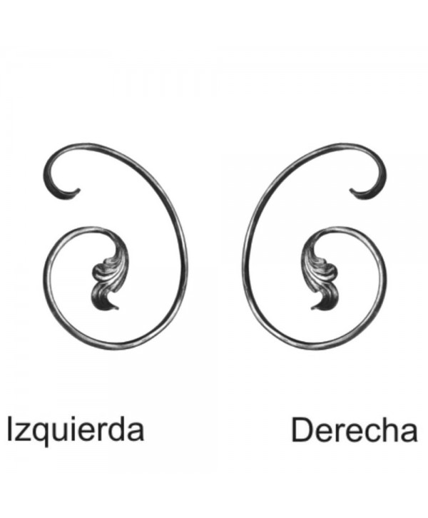 180-AF Adorno de hierro forjado para trabajos de forja