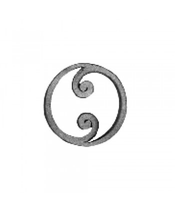 182-AF Aro forjado con forma de yin y yang