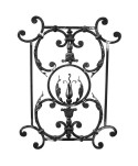 186-AF Adorno artesanal de forja para balcones y barandas