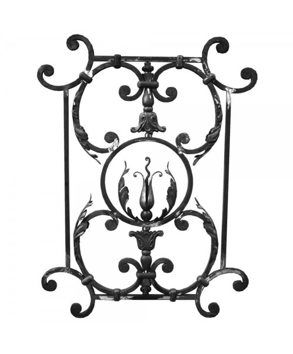 186-AF Adorno artesanal de forja para balcones y barandas