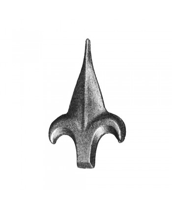 18-LF Flecha forjado con dibujo de flor de lis