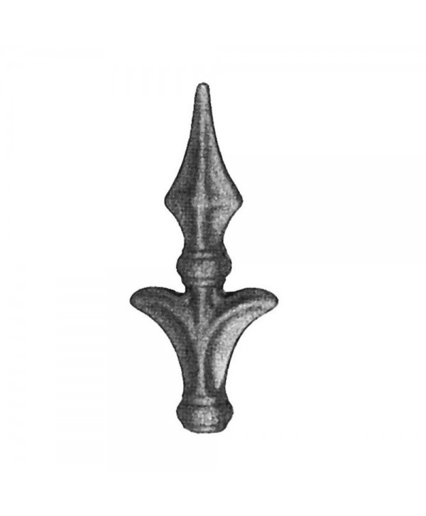 20-LF Punta de lanza de hierro forjado decorativo