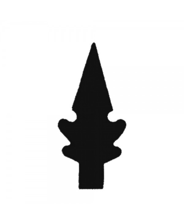 24-LF Punta de lanza en chapa para verjas