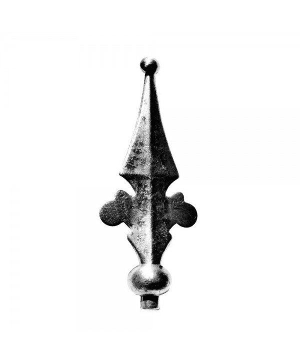 31-LF Flecha de forja artística con bola arriba