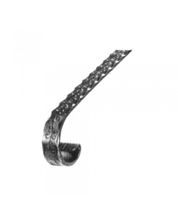 1-RT Remate de forja corto para pletina ramas