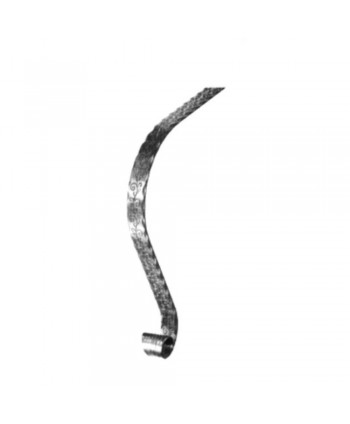 2-RT Remate de forja largo de pletina ramas