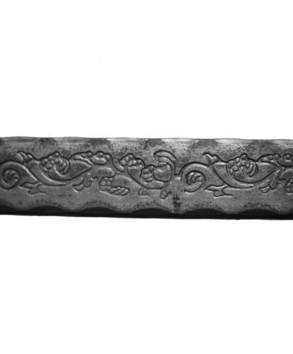 2-PS Pletina forjada con dibujo de flores