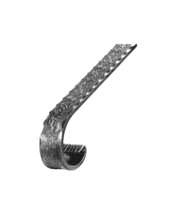 3-RT Remate forja corto de pletina flores