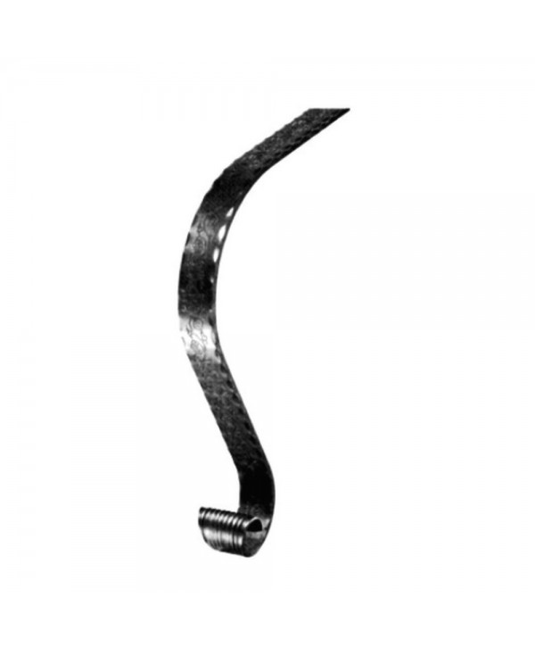 18-RT Remate largo de forja para pletina con dibujo mariposas