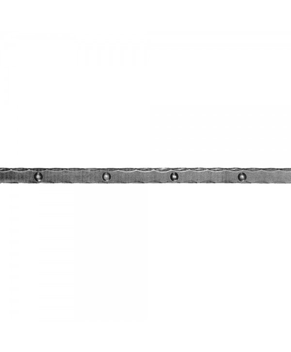 23-PS Pletina con remaches y cantos machacados de forja