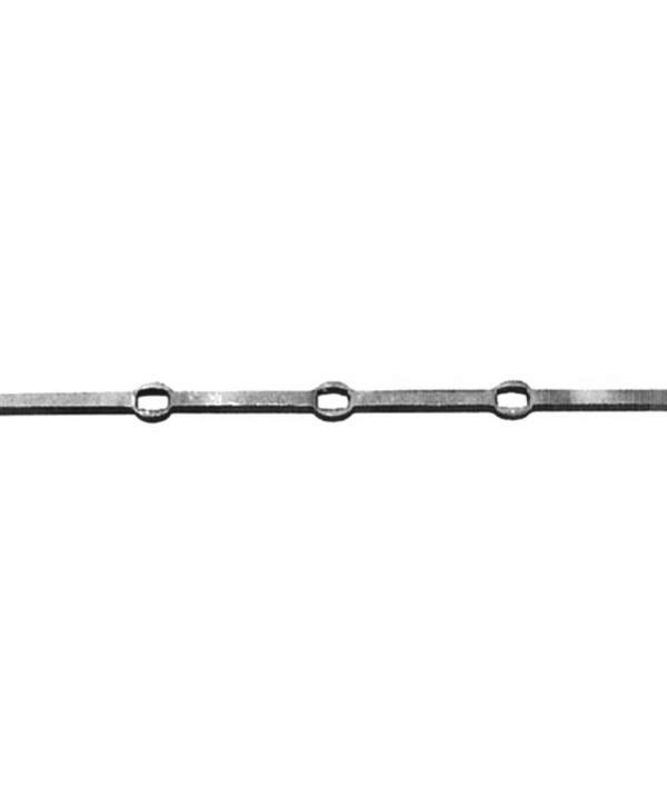 2-BP-R Barra con agujeros rectangulares para barandas