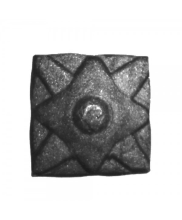 2-RF Roseta de forja cuadrada con dibujo