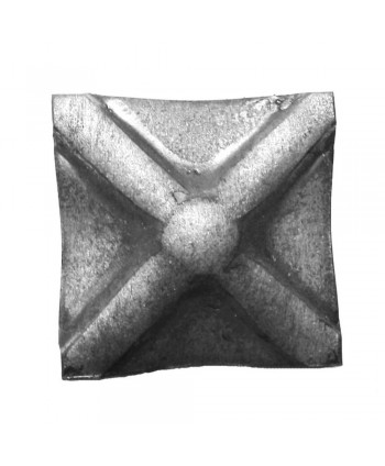 5-RF Roseta cuadrada de forja para cancelas