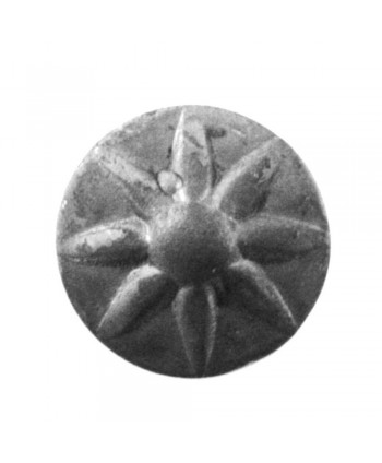 13-RF Roseta de hierro forjado con estrella central